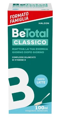 Betotal classico integratore di vitamine B - sciroppo gusto classico al latte - flacone da 100 millilitri